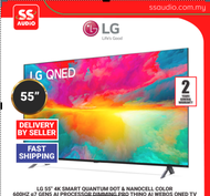 【 DELIVERY BY SELLER 】LG QNED75 55 INCH QNED 4K Ultra HD Smart TV 55QNED75SRA