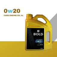Bold 0w20 4L Fully Synthetic SN Plus Engine Oil 0w-20 Car Lubricant 4Litre Minyak Hitam Enjin ( Hond