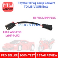 h11 fog lights change to L1B LW5B Fog lamp convert to wiring cable socket adapter for toyota
