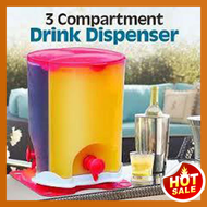 3 compartment drink dispenser - SYAZA EMPIRE