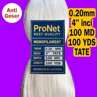 Fishing net 0.20 4 Inch 100x100 TATE - PRONET