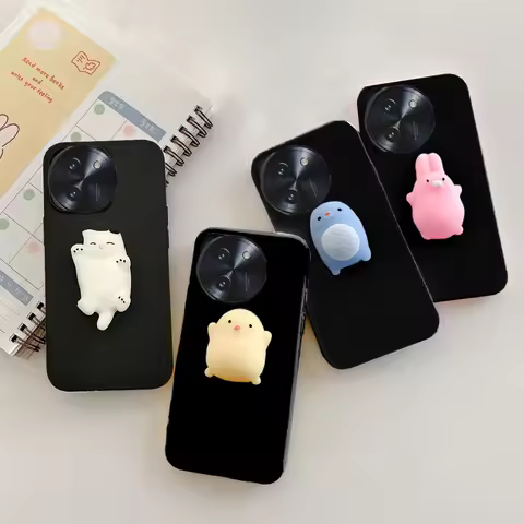 Squishy 3D Toys Rabbit Cat Case For Nothing Phone 4A Pro 3A Lite 2A Plus CMF PHONE 2 PRO Phone1 Anim