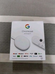 4K版本 Google Chromecast 第4代 支援4K高畫質 附遙控器保護套 桃園市區可面交 支援Google TV