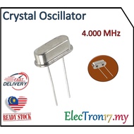 4.000MHZ Quartz Crystal Oscillator, Clock, Frequency, Low Profail 4.000 MHz