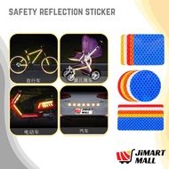 SAFETY REFLECTION STICKER Light Warning Door Bumper Motor Storage Delivery Box Bag Bicycle Helmet Car Kereta Lori Stiker