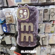 C11 MM Fluffy Purple Phone Case Cover Casing IP 13 Pro Max / IP 14 Pro Max / IP 15 Pro Max / IP 16 /