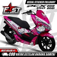 Stiker PCX 150 Fullbody Hello Kitty Striping Sticker Honda PCX 150 2018 2019 2021 Fullbody Hello Ki
