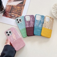 Casing Iphone Mermaid Croc Splicing Glitter Faux Leather Hard iPhone 15 Pro Max 16E 17 Pro