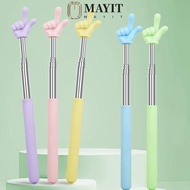 MAYIT Finger Reading Sticks, Telescopic Rod Finger Design Teaching Pointer, Durable Stainless Steel 