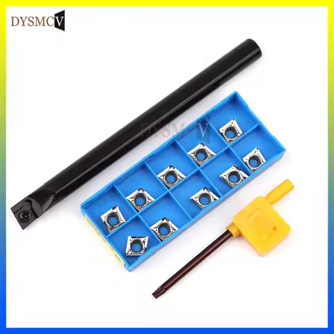 S12M S14N S16Q S20R S25S -SCLCR09 1PC internal turning tool holder + 10PCS CCMT09T304 aluminum carbi