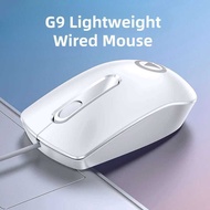 Office games wired mouse G9 pink lightweight comfortable simple exquisite design 1200DPI numerical c