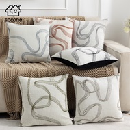 Socone Jacquard Elegant 17x17'' Pillow Case Throw Cushion Cover Home Decor