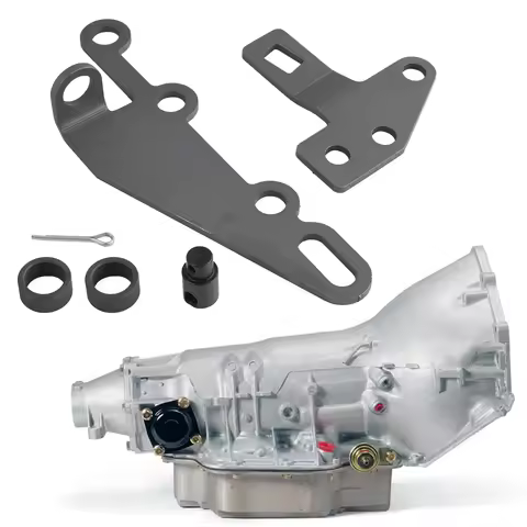 B&M Automatic Transmission Shifter Cable Bracket & Shift Lever Kit 35498 For Turbo TH400 TH350 TH250