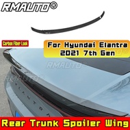 For Hyundai Elantra Rear Trunk Spoiler Wing Rear Roof Spoiler Roof Wing For Hyundai Elantra 2021 7th