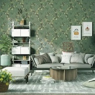 Bedroom wall decal paper with 3D yellow apricot pattern, 45cm wide, 1 roll, 10m long