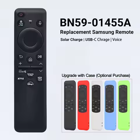 Best BN59-01455A/E 01480 TM2360E Compatible With Samsung Smart TVs Rechargeable Solar Voice Remote C