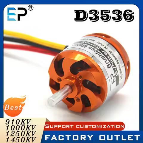 EP D3536 Brushless Motor for Micro Multi-helicopters RC Fixed-Wing Aircraft 750KV 1000KV 910KV 1250K