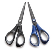 Black Teflon 3D Curve Blade Scissors Non-stick Taping Scissors ( Random Color )