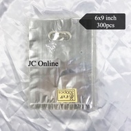 JCONLINE Plastic Bag Transparent 6x9inch 300pcs Clear PP Plastic Shopping Handle