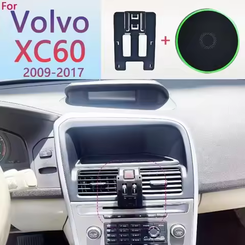 Car Phone Holder Magsafe 15W Wireless Charging Phone Stand MagSafe Base For Volvo XC60 2009 2010 201