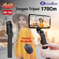 OCEANBLUE Tripod Content Creator Tongsis Remote Selfie Stick 3in1 OB168 170 Cm