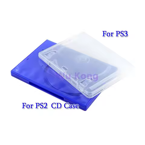 10PCS CD Case For PS2 PS3 Game DVD Disk Storage Case CD Discs Protective Box for PS2 PS3