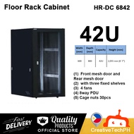42U Hard Rack HR-DC 6842 Floor Rack Cabinet (Unassembled) Data Server Rack