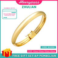 [BG5006] Gelang Tangan LICIN ZHULIAN Gold Plated Bangle Jewellery Emas Saduran Barang Kemas gelang z
