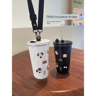 tyeso tumbler Tyeso tyeso Girls Stainless Steel Coffee Thermos Cup