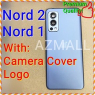 (2 Colors) NEW ORI Back Battery Camera Glass Cover Housing for OnePlus Nord 1 / 2 5G / AC2003 DN2103