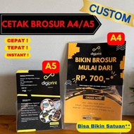 Print A5 Art paper brochures A4/ 1 side 2 sides CUSTOM - Digiprint Jakarta Filleo Land