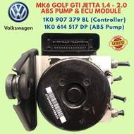 VOLKSWAGEN MK6 GOLF GTI JETTA 1.4 - 2.0 ABS PUMP &amp; ECU MODULE 1K0907379BL / 1K0614517DP Original Used