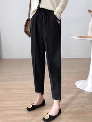 Baggypants Wanita HITAM Ukuran allsize - jumbo I Bahan Paraguay I Celana kerja Bahan Melar