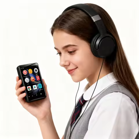 Famue Student Wifi-Connected Mp3 Player Android 10 Bluetooth Mini Portable Online Music Player Built