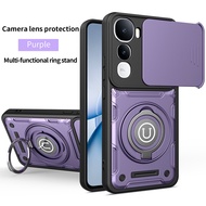 For Vivo Y400 Case Vivo Y400 Pro Phone Case y400 Magnetic Armor Shockproof Ring Holder Magsafe Wirel