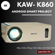 Máy chiếu mini KAW - K860 máy chiếu gia đình kết nối điện thoại máy tính kết nối wifi  Độ phân giải 