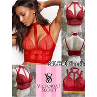 Victoria's Secret Very Sexy Choker Longline Bra Red size 34D/34DD