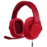 Logitech G433 Wired Headphone X 7.1 Surround Gaming Headset for PC (Red)