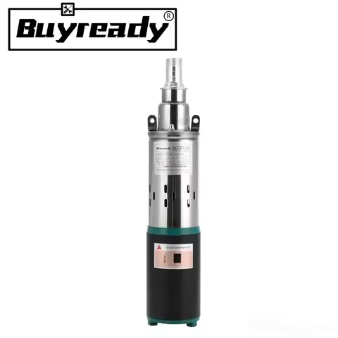 Lift=30m-45m 20L/min 9m Wire 12V 24V 36V Solar Pump Deep Well Submersible Water Pump Screw Irrigatio