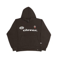 NEW "Feeling Lucky" Oversized Brown Hoodie 99CLOVER
