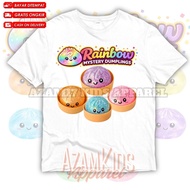 Rainbow Mystery Dumpling Kids T-Shirt Free Name Rainbow Mystery Dumplings Squishi Kids T-Shirt/