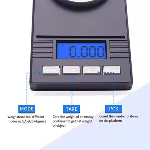Y1UD Digital Kitchen Scale Jewelry Gold Balance Weight Gram-Pocket Weighting-Scales