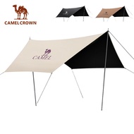 CAMEL CROWN Outdoor Camping Vinyl Sky Curtain Tent Wild Rainfall Sunscreen Camping Large Sunshade Pe