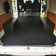 hiace/nv350/nv200 carpet plywood+leather storage wheel arch box x2