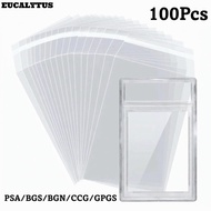 EUCALYTUSS 100 Sheets PSA BGS Slab Sleeve, Waterproof Durable PSA BGS Card Brick Film,  Strong Trans