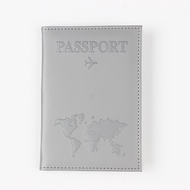 2026 Corak Polos Sarung Pasport Perjalanan Peta Baharu PU Pelindung Pasport Pesawat Pemegang Pasport