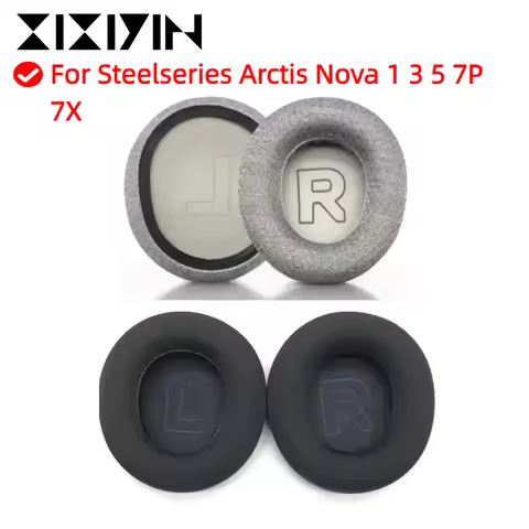 Ear pads for Steelseries Arctis Nova 1 3 5 7P 7X Gaming Headphone Cushions Mesh Protein Leather Earp