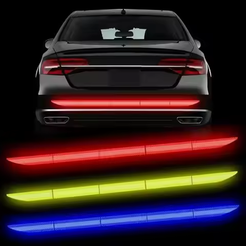 Car Reflective Strips Rear Bumper Stickers Warning Mark for Kia Rio K2 K3 K4 K5 Cerato Soul Forte Sp
