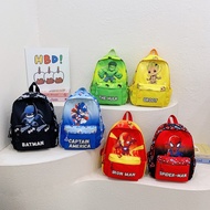 Spiderman Backpack Spider-Man Double Shoulder Bag Spider Man Bagpack The Hulk Travel Soolbag Batman 