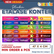 Sticker Etalase Konter / Stiker counter all provider / Sticker konter